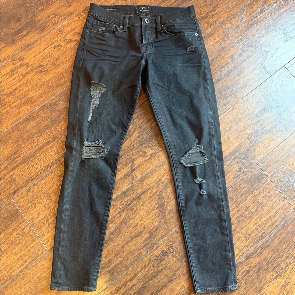 Lucky Brand Sienna Cigarette Skinny Jeans Black